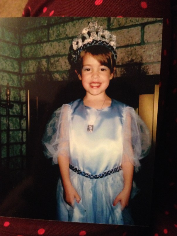 Direct Quote from home video: Dad- and what are you Melissa? Me - I'm a princess daddy, can't you see my crown?!